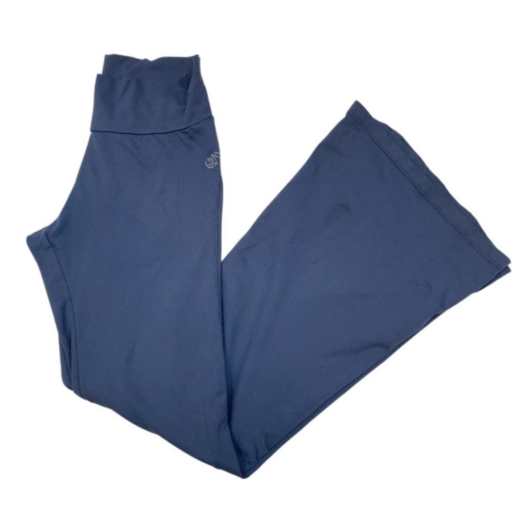 Grava Brand Ladies Steel Blue High Rise Wide Leg Athletic Pants Size XS